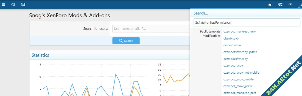 Resource '[OzzModz] Search Template Modifications'