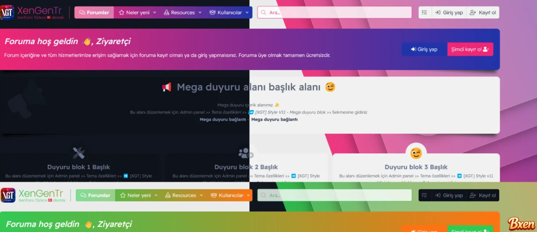[Bxen.net] [XenGenTr] Style V11 - Xenforo 2 Style 4665