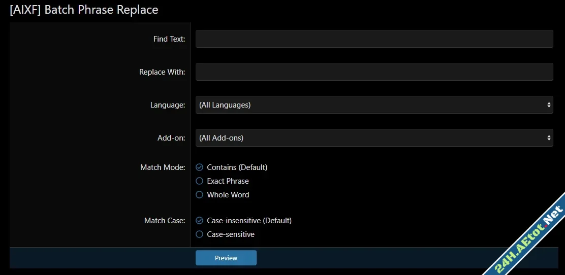 AIXF Batch Phrase Replace