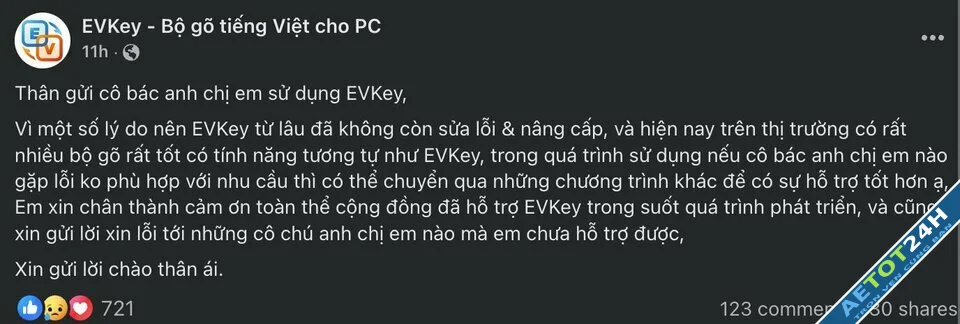 Bộ gõ tiếng Việt nổi tiếng chính thức khai tử-2.webp