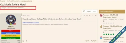 [OzzModz] Last Post Date In Description