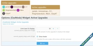 [OzzModz] Widget: Active Upgrades