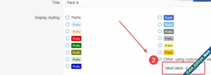 How to set up prefixes icon?