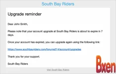 AndyB - User upgrade reminder