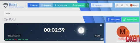 Clock code in the sidebar