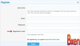 Andy - Registration code
