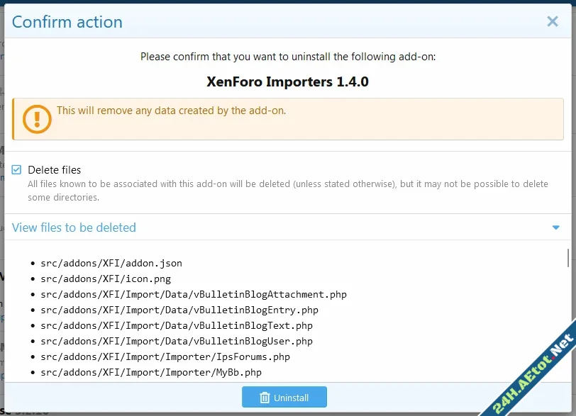 OzzModz Addon Uninstall Delete Files-1.webp