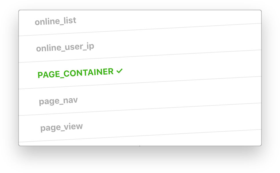 Minimal template modifications