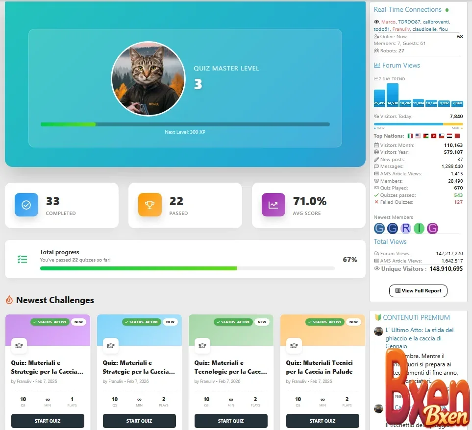 [Bxen.net] Quiz System PRO - Gamification, Analytics, Certificate & User Engagement 4204