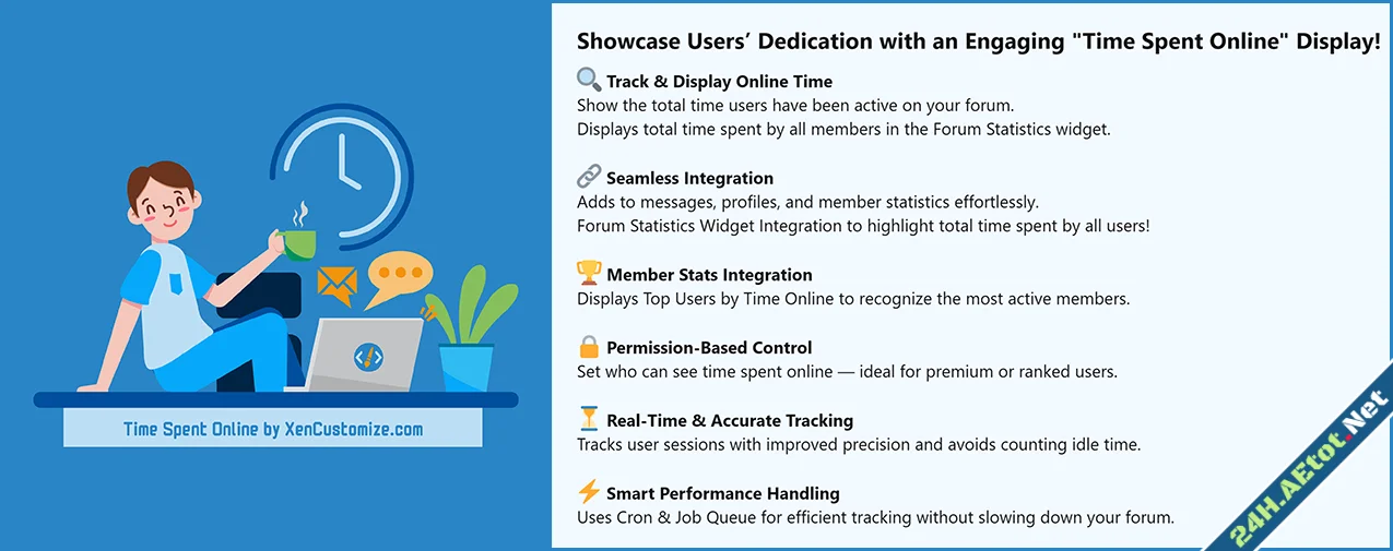 XenCustomize Time Spent Online User Time Statistics Insights-1.webp