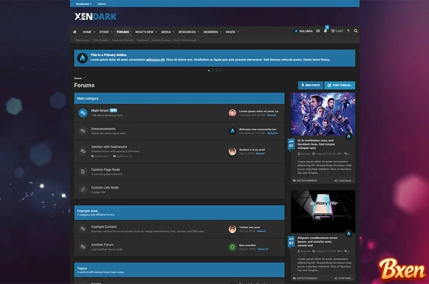 [Bxen.net] XenDark - Xenforo 2 Style 4537
