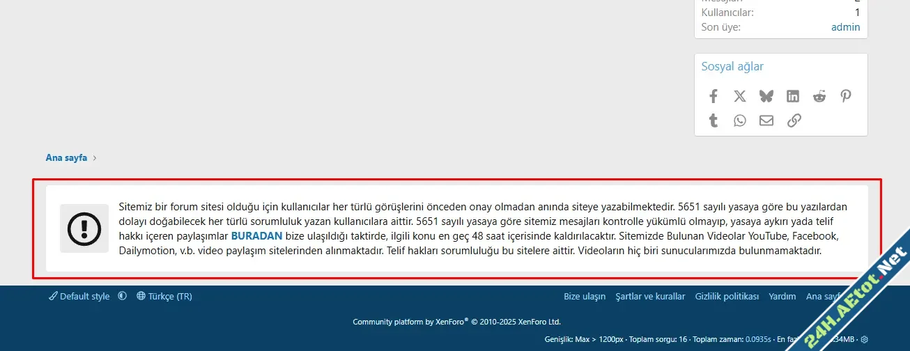 XenForo Footer Yasal Uyarı Ekleme-1.webp