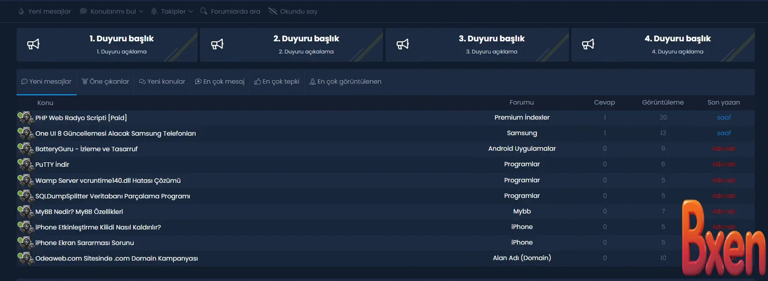 XenForo Üst Tarafa Duyuru ve Link Blokları Ekleme-2.webp