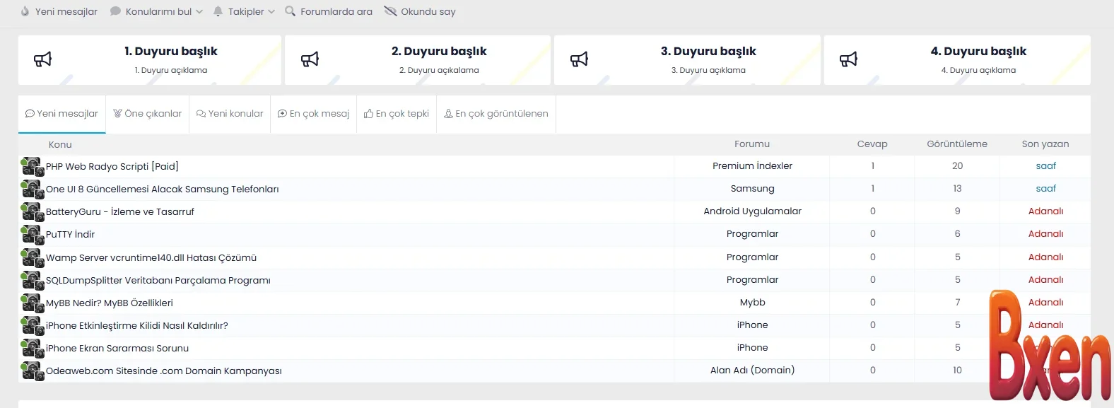 XenForo Üst Tarafa Duyuru ve Link Blokları Ekleme-3.webp