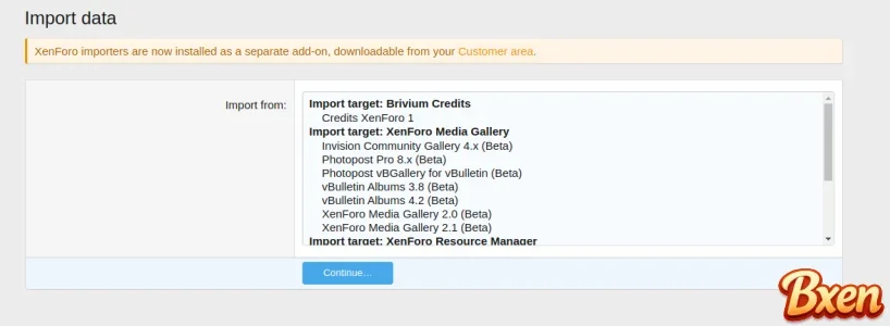 [Bxen.net] [XFI] Importers XenForo 4487