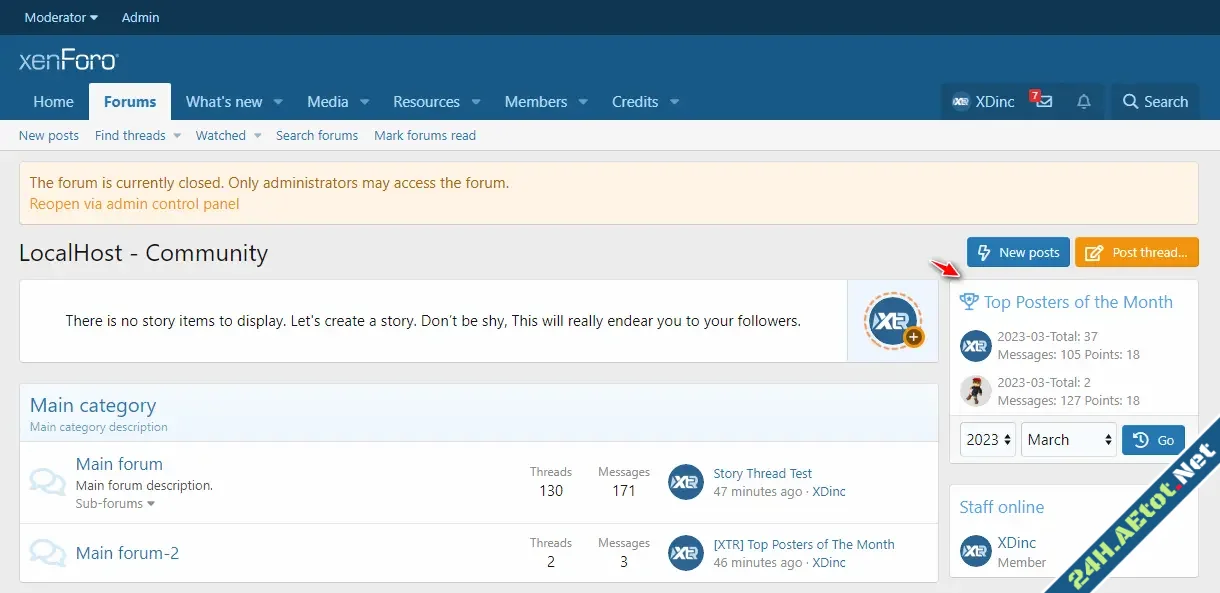 XTR Top Poster of The Month-4.webp